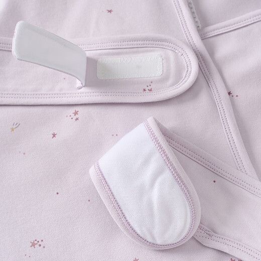 Tongtai (TONGTAI) baby blanket, pure cotton, newborn baby anti-shock wrap, newborn blanket, double-layer blanket, purple 90x90cm