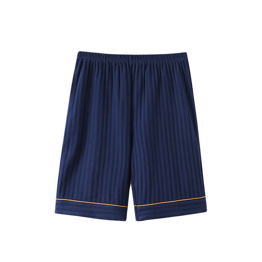 
Pajama pants for men in summer five-point pants for summer casual cotton loose solid color youth home pants shorts large size can be worn outside QK702 [double pockets] L men