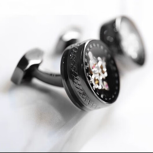 NOSSKISS perpetual tourbillon cufflinks for men gentlemen birthday gifts high-end custom French shirt birthday gift gift gift box gun black cufflinks