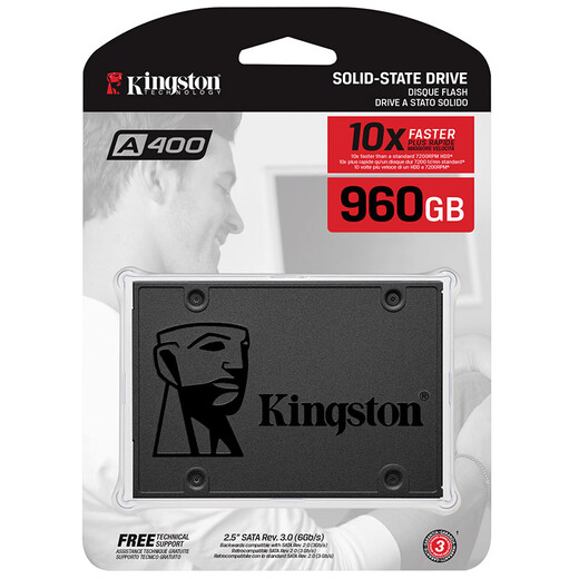 Kingston 960GB SSD solid state drive SATA3.0 interface A400 series reading speed up to 500MB/s