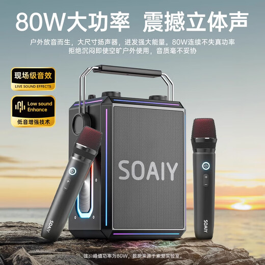 Sony Ericsson (soaiy) SSK03 Bluetooth home electric acoustic guitar instrument speaker audio microphone outdoor K song square dance performance portable audio portable audio amplifier