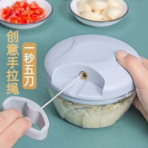 Ye Yu hand-operated garlic stirrer, manual garlic stirrer, household stuffing machine, garlic paste cooking machine, supplementary food mince machine, mini 170ml