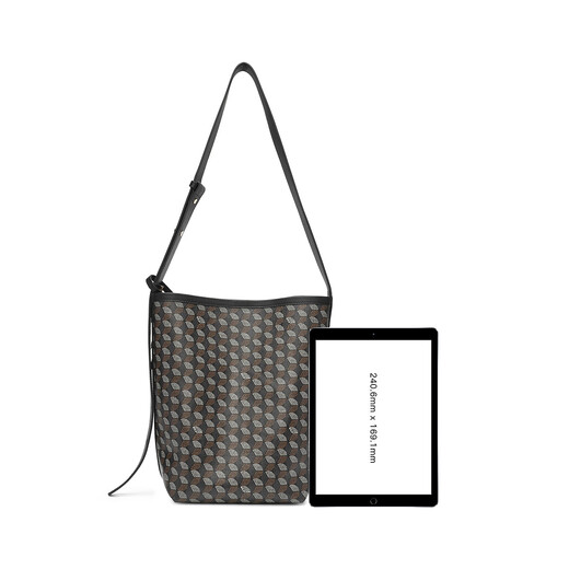 Goldlion G+ Frauenbag Umhängetasche modische und elegante Crossbody -Tasche große Kapazitätsschaufel Bun Mutter Bag Black 27*14,5*27,5 cm