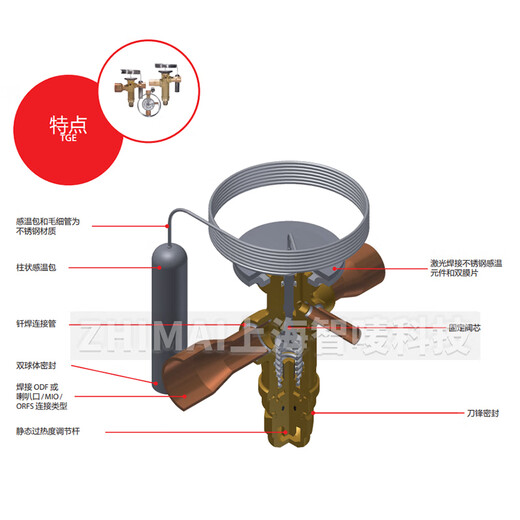 丹佛斯膨胀阀TGEX3-4-6-7.5TGE11-12-15-18-26-30-38TGE 荧光黄 TGES26 067N6187 92KW