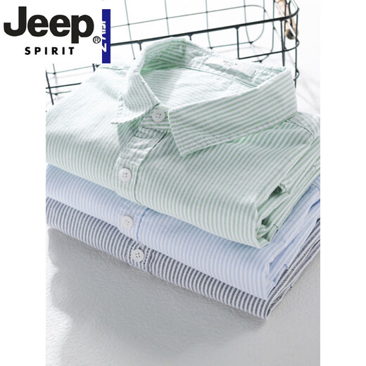 Jeep Spirit Camisa de algodón puro de algodón de algodón corto de algodón corto