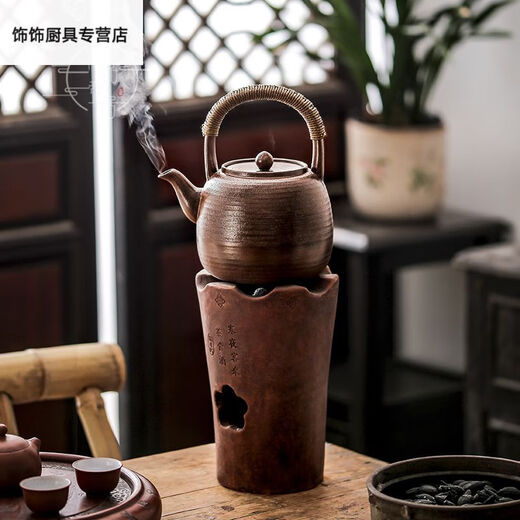 Wenshi Ouwei Пешка, чай, дрова, подъемный балок, кипящий чай, керамическая керамика с большим масштабом ручной работы.
