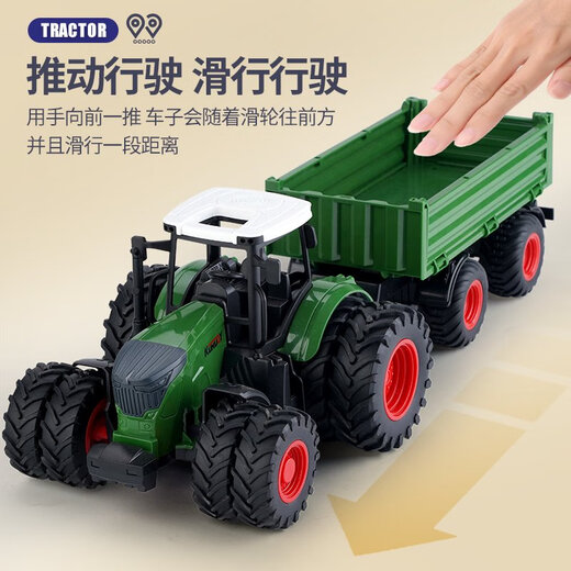 Trägheitstransportwagen Kinderspielzeugtraktor Großes Legierungs-Rig-Auto 3-4-5-6 Jahre alte Jungenzubehör Frontlast Arm 9901
