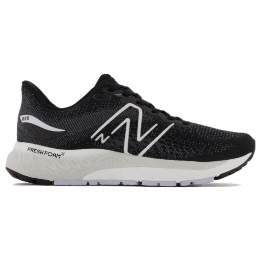 NEW BALANCENB880v12简约舒适网布织物防滑耐磨透气轻便低帮跑步鞋女款黑白 B宽 37.5
