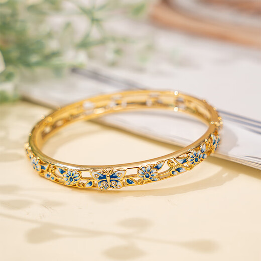 British Museum Museum Merian Orchid Butterfly Shadow Hollow Luxurious Bracelet Bracelet as a birthday gift for mom and girl