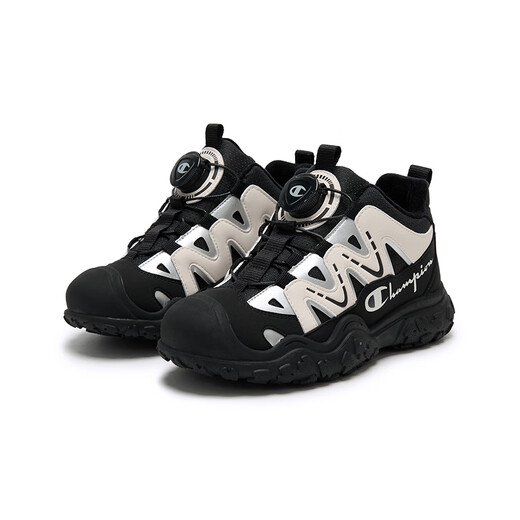 Champion Champion Boys and Girls Velvet Sports Shoes 25 Winter New Rotary Buckle Trendy Outdoor Hiking Rubber Soled Children's Cotton Boots