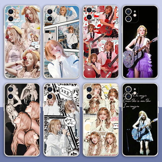 The craftsman chooses Song Yuqi peripheral mobile phone case (G) I-DLE for vivox90 Honor Redmi Apple customized Huawei OPPO Xiaomi straight edge white-Song Yuqi FE9793 Xiaomi Redmi series-model sent to customer service for notes