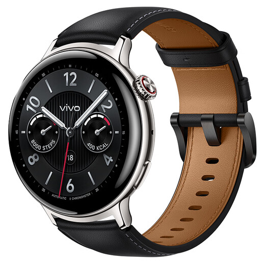 VivoWATCH 5 eSIM version, stainless steel, all-weather heart rate and blood oxygen monitoring blood pressure function, new Blue River operating system, iOS cross-system compatible smart watch