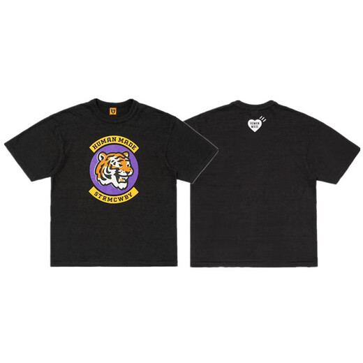 Lee Kids Japanese Retro English Letters Cartoon Imprimé T-shirt en bambou à manches courtes courts à manches courtes 3890 noir S