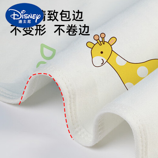 Disney (Disney) Class A pure cotton baby diaper pad waterproof and washable leak-proof diaper pad breathable newborn baby diaper pad 7A antibacterial and anti-mite-pure cotton double layer urine barrier Proboscis Elephant Pro Newly upgraded pro 70*100CM One pad with multiple uses