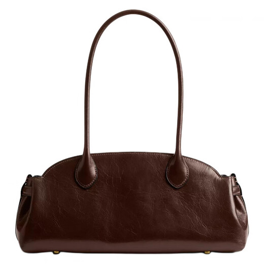 Coach Empire Carryall 34 Brand Logo Reißverschluss Verschluss verglaste Lederhandtasche Umhängetasche alte Version - Glasurbeutel (Bag + Staubbeutel)