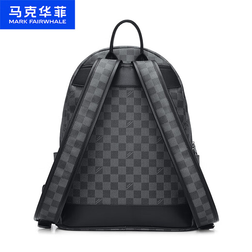 马克华菲双肩包男士时尚印花通勤15.6英寸电脑包大容量背包男防泼水书包