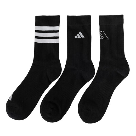 Adidas (adidas) hohe Socken Männer Socken Frauen Socken Sport Fitness Training Basketball Socken Schweißabsorbent und atmungsaktive lässige lockere Hochsocken JC9272 M [39-42 Codes] Counter gefälschte eine Kompensation für zehn