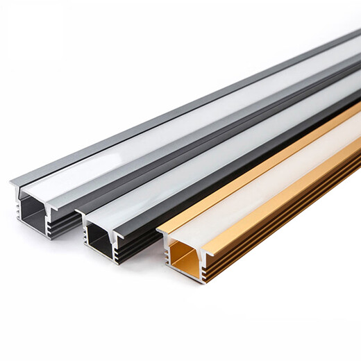 Sanqihu LED -Leuchte mit Leitungslampe Aluminiumlegierung Aluminiumnut eingebettete Strömungslampe Laminatkartenschlitz doppelte Augenlid Linearlampe 12035 Office Lampe Aluminiumnut + 3000k Chip Light Gürtel