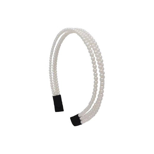 Mansheng Pearl Hairband Female Super Fairy 2026 New Internet Celebrity High-Quality High-Skull Headband for Going Out and Versatile Hairpin Card Headwear Three-layer Beaded Hairband Stars Same Style