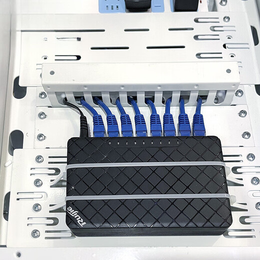 Weak current box accessories module Weak current box internal modification bracket Fiber to the home module router switch optical cat multimedia box cable management rack H6 new equipment bracket - white - 4.5 cm deep