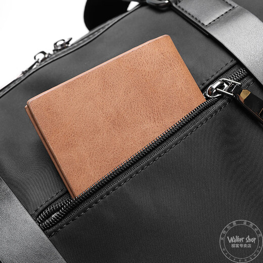 Walker Shop sac de voyage étanche grande capacité voyage d'affaires à courte distance sac à main sac de sport de fitness pour hommes sac à bandoulière multifonctionnel noir petite taille 29*19*49