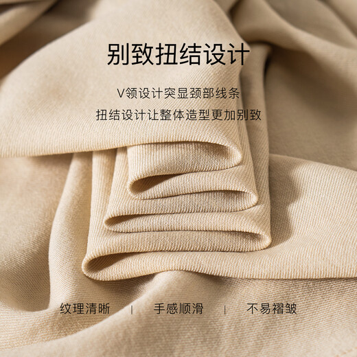 ROEYSHOUSE roe style design sense hemp kink set 2025 summer new pleated top skirt two-piece set 12392 light yellow S