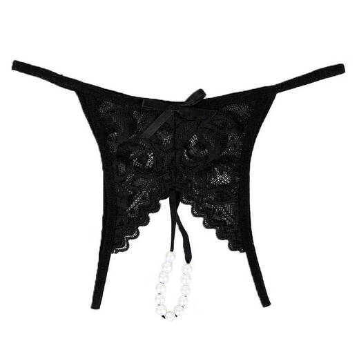 Christmas Sexy Underwear Feminine Thong Transparent Temptation Pearl Massage Le Yin Opening Hot Big White S80-120Jin Jin equals 0.5kg