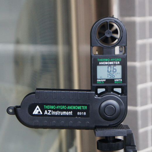 Kezhitu Hengxin AZ folding anemometer handheld anemometer air meter air volume meter air speed accuracy meter compass weather vane AZ9871 split air speed recorder with thermal sensitive