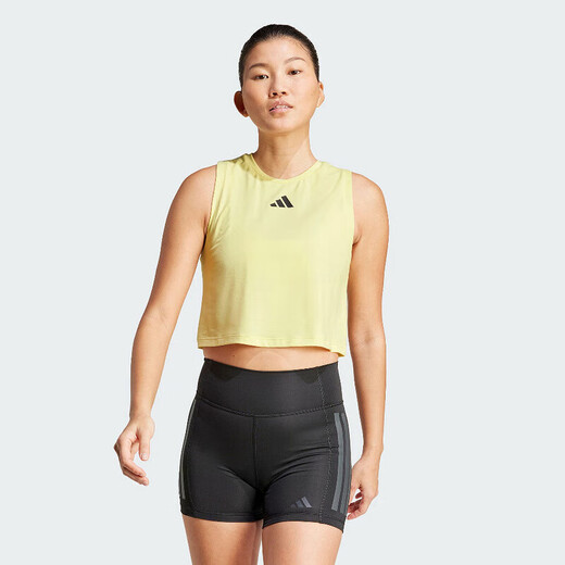 阿迪达斯（adidas）背心女装夏季新款时尚运动速干瑜伽运动训练美背无袖T恤 JG6182 S