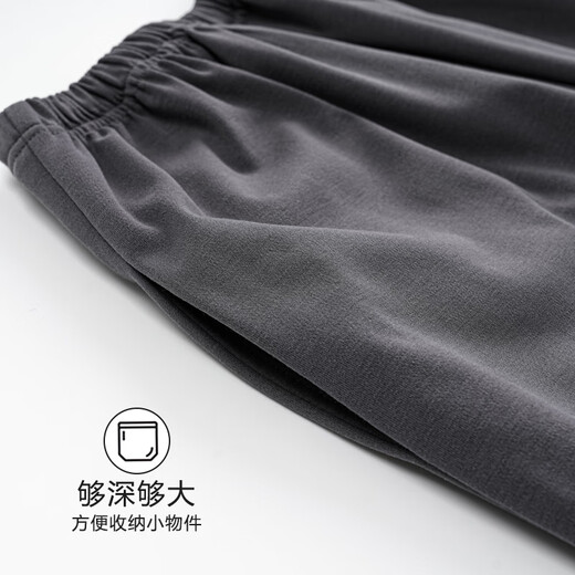 Langsha pajamas men's summer pure cotton round neck can be worn on the outside vest shorts for youth thin large-size cotton home clothing set OMM13657 2XL [Suggested weight 140-160Jin [Jin equals 0.5 kg]]