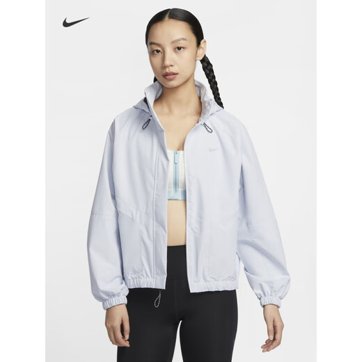 NIKE Nike official SWIFT STORM-FIT women's windproof and water-proof running jacket 085 football gray XS