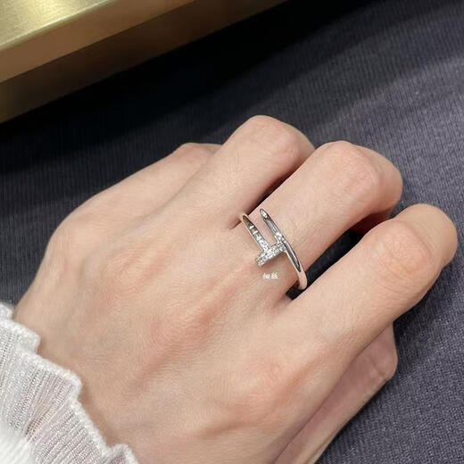 YIBIY new 18K gold fine version head and tail diamond ring for women, fashionable personality, high-end index finger ring for men, couple ring 01-fine version rose gold head and tail diamond ring, size 5