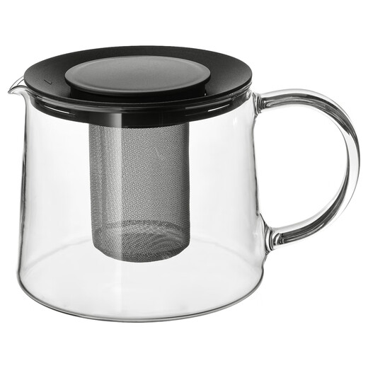 IKEA (IKEA) RIKLIG glass teapot glass household teapot large capacity glass tea set glass teapot 1.5L