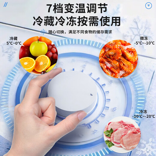 雪音冰柜减霜大容量卧式冷柜家用商用冷藏冷冻单温双温一级节能雪柜厨房囤货冰箱 688单温【智慧新款】长1.31米