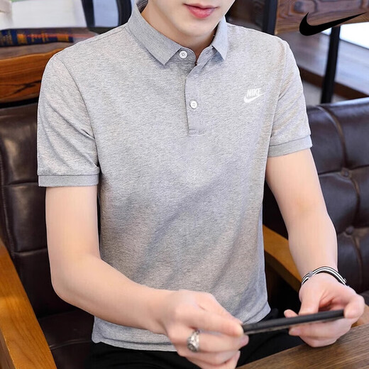 耐克polo衫男士t恤短袖运动服夏季新款翻领半袖跑步训练体恤 FN3895-100/白色/纯棉/2024新款 M 120-130斤