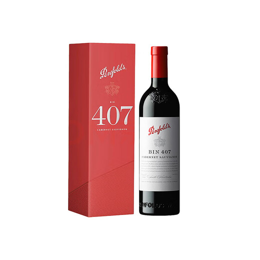 奔富BIN407赤霞珠干红葡萄酒礼盒 750ml 中秋送礼 原瓶进口 正品保证