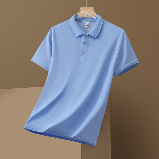 Camiseta de manga corta de cuello de polo judío para deportes de verano para hombres que corren una camiseta delgada de moda.