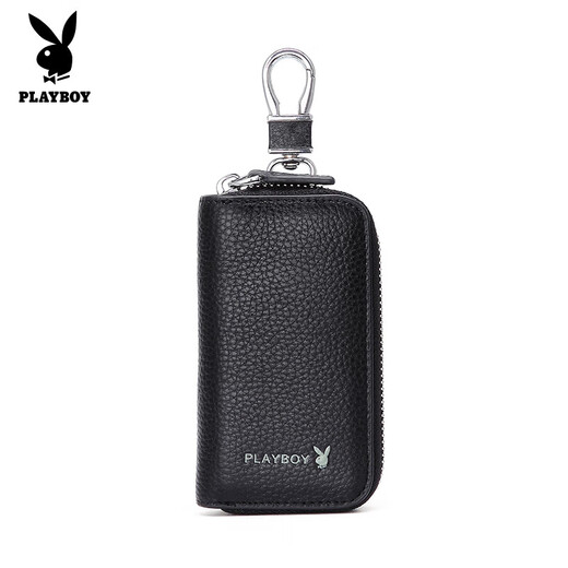 Playboy (Playboy) Herrenschlüsselbeutel Mini -Tür -Cartoon Multifunktionaler Schlüsselspeichertasche schwarz 0151