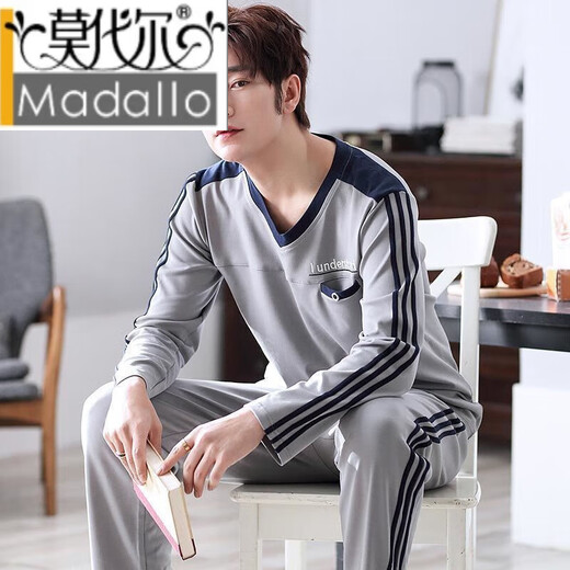 Modal Double-côté coton pur pylon pour hommes printemps, automne et hiver à manches longues à manches longues à manches longues à manches longues à manches longues à manches longues 6628 Coton Pure Blue foncé 3xl 160-180jin [Jin est égal à 0,5 kg]