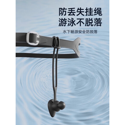 Children's earplugs for swimming, waterproof and anti-intrusion, children's bathing, anti-water ear protection artifact, no soundproofing earplugs + nose clip + swimming cap, pink rope anti-lost earplugs and nose clip + white