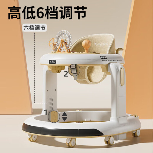 Xulin British baby walker anti-rolling 6 to 18 months old baby multi-function hand-pushing walking 2025 new model Ruoyingka