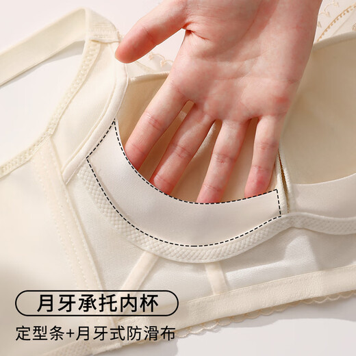 都市丽人内衣女小胸聚拢显大防下垂收副乳无钢圈调整型防滑蕾丝文胸罩