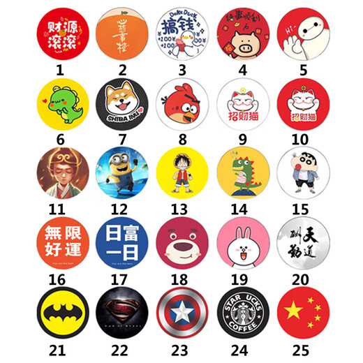 CUID ultra-thin mobile phone sticker community property access control card sticker copy and erasable firewall cuid with anti-magnetic sticker NFC cartoon sticker elevator card electric vehicle ic card No. 1 pattern round mobile phone sticker (30MM/CUID) 1 piece