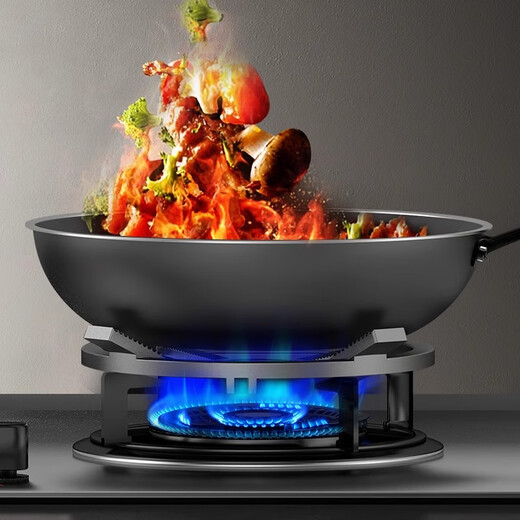 Bangdao Gasofenhalterung Dicked Gusseisen Gas Herd Anti-Schlupf-Topf-Rack Haushaltsofen Rack Küche Wok Rack Erdgasherd Windschutz vier Krallen Fünf Krallen universelle Zubehör [sechs Ohren] [Verdickte und weit verbreiterte] [Klassisches Modell]