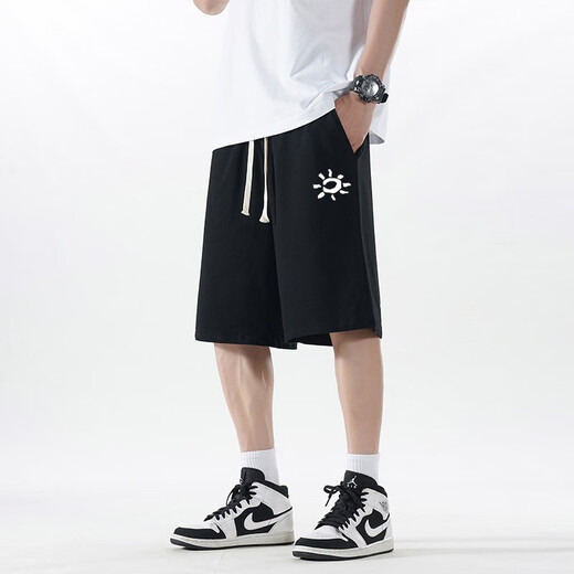 Kaileshi Mint Shorts Herren-Baumwollmodetmarke Sommer Großgröße Lose atmungsaktiv
