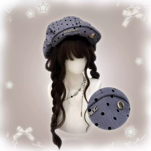 oein hat beret женский восьмиугольный шляп женский берет женский берет лето тонкая художница с большой головой и маленькое лицо [Main Picture Grey Style] M 5658см