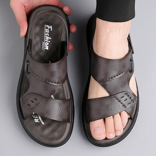 Lee enfants de grande taille Chaussures masculines pour conduire à l'extérieur de 48 Sandales pour hommes à double usage sans glissement.