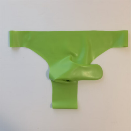 Universal rubber men's and women's menstrual pants T-pants rubber bullet separation seamless latex leather underwear JJ belt cover for men yellow 65-75 cm waist M