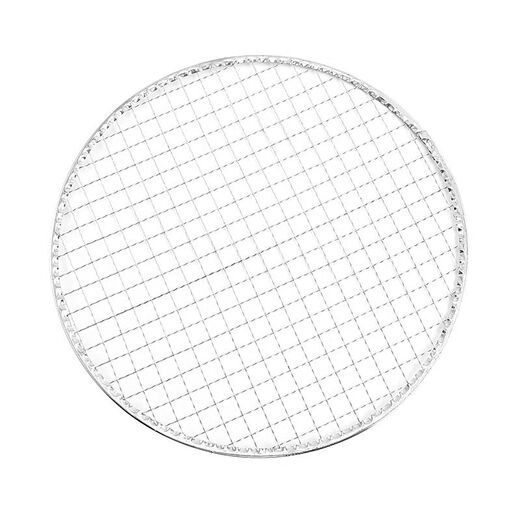 Haiyiduo disposable barbecue net, outdoor camping barbecue net, barbecue grate, stainless steel iron stove for tea cooking, round edge, 29.5cm in diameter (9 pieces)