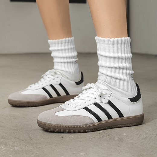 
Qingsi Fangde training shoes men's summer Sambad style Forrest Gump shoes genuine leather men's shoes training shoes sports shoes training White gray 9715 35